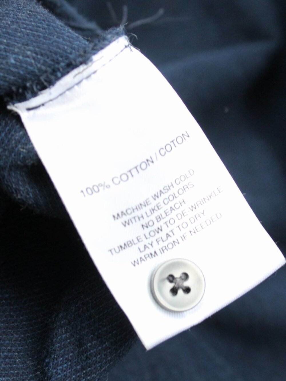 Robert Barakett Men's Navy Blue Anthem Knit Button-Up Sport Shirt Size Large - Picture 4 of 5